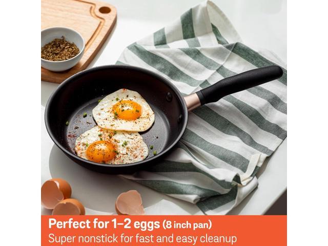 Meyer Nonstick 8' Skillet, Induction Compatible Frying Pan, Hard Anodized Nonstick Frypan, Dishwasher Safe Egg Pan, Oven Safe Omelette Pan, Matte...