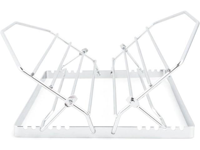 Fox Run Non-Stick Roasting and Cooling Rack, Adjustable, 11' x 10' x 5', Metallic