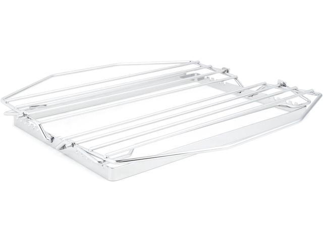 Fox Run Non-Stick Roasting and Cooling Rack, Adjustable, 11' x 10' x 5', Metallic