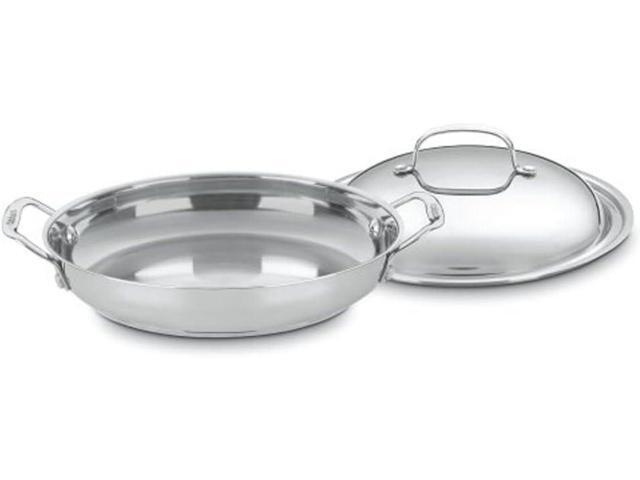 Cuisinart 725-30D Chef's Classic Stainless 12-Inch Everyday Pan with Dome Cover, Silver