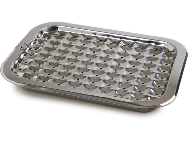 Norpro 274 Stainless Steel Broil/Roast Pan Set, 17 inch, Silver