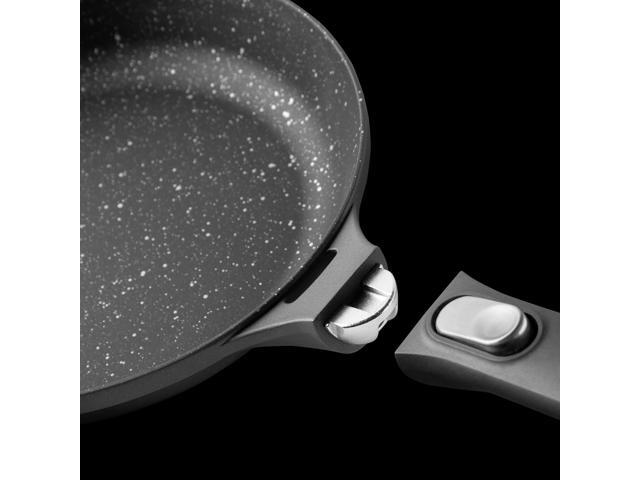 Berghoff GEM Non-stick Fry Pan 12.5', Stay-cool Detachable Handle, Ferno-Green, Non-Toxic Coating, Induction Cooktop Ready