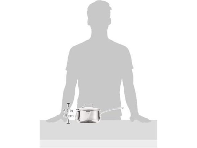 Cuisinart 419-18P 2-Quart Pour Saucepan with Cover Contour Cookware, Stainless Steel