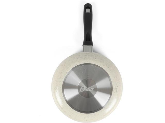 Oster Clairborne, 7-Piece Cookware Set, White w/Speckle