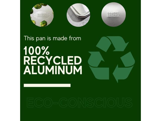 Baker's Secret Non Toxic Large Roasting Pan with 18' Rack, Roaster 100% Recycled Aluminum, Turkey Roasting Pan, Vegetables, Poultry, Easy-Release -...