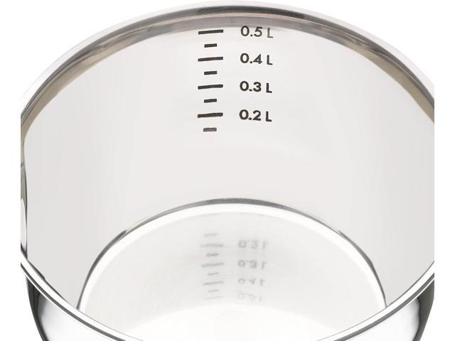Küchenprofi Stainless Steel Saucepan with Clad Bottom, 16-Ounce,Silver