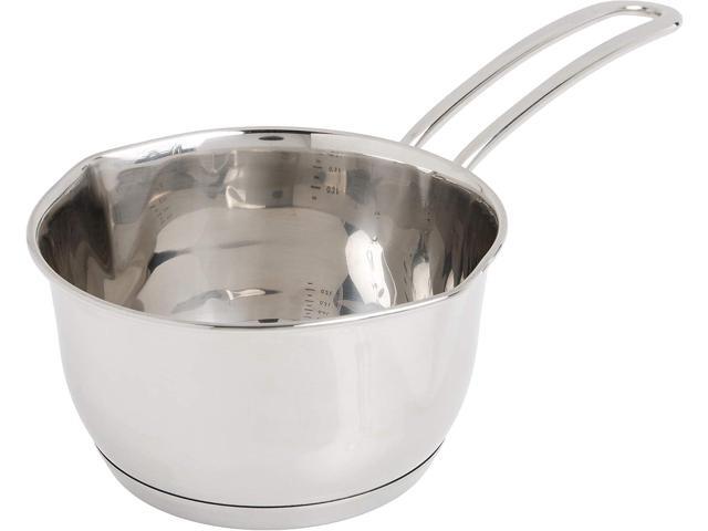 Küchenprofi Stainless Steel Saucepan with Clad Bottom, 16-Ounce,Silver