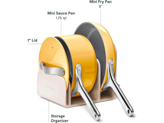 Caraway Mini Cookware Set - Non-Stick Ceramic Fry Pan (1.05 qt, 8') & Sauce Pan (1.75 qt) - Non Toxic, PTFE & PFOA Free - Oven Safe & Stovetop...