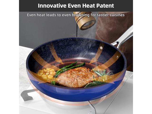 Nuwave Lux 13pc Forged Lightweight Cookware Set PFAS Free, Healthy G10 Duralon Ceramic Coating, Ultra Non-Stick, Stay-Cool Handles, Works on All...