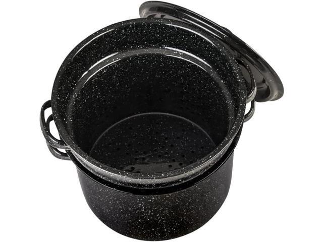 Granite Ware 7.5-Quart Stew Pot with Glass Coating - Chip-Resistant, Non-Porous, Naturally Non-Stick Steel Core Pot for Even Heat Distribution -...