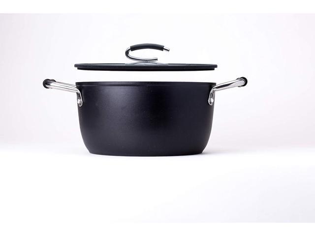 DaTerra Cucina 5 Qt Nonstick Dutch Oven w/Lid Made in Italy PTFE, Cadmium, Lead and PFOA free proprietary nontoxic ceramic coating Oven Safe...