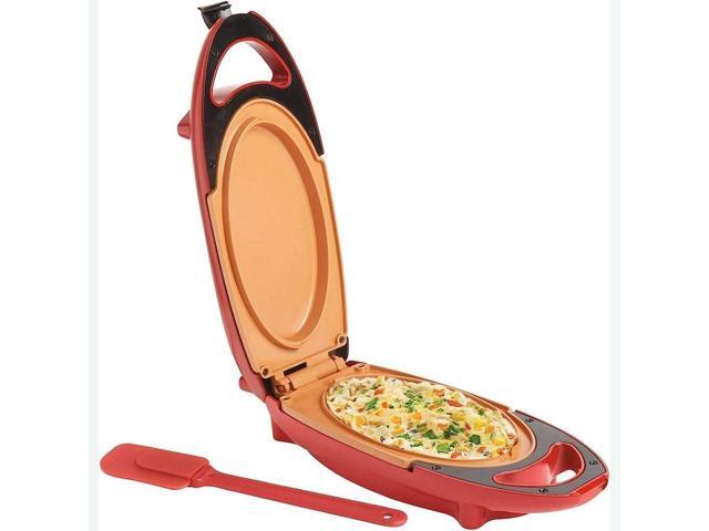 Candora Red Copper 5 Minute Chef Electric Frying Pan Smokeless Nonstick Pan Steak