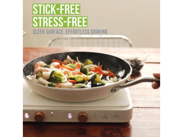 TeChef ValenCera Collection Ceramic Nonstick Frying Pan Skillet Set, Nontoxic - Nontoxic - Free of PFAS, PFOA, PTFE (Frying Pan/Skillet Set, 8'...