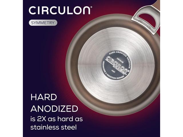 Circulon Symmetry Dishwasher Safe Hard Anodized Nonstick Cookware Pots and Pans Set, 4 Piece (Baking Sheet), Chocolate