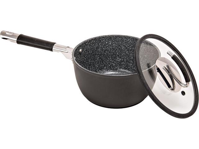 DaTerra Cucina 2.6 Qt Nonstick Saucepan w/Lid Made in Italy PTFE, Cadmium, Lead and PFOA free proprietary nontoxic ceramic coating Oven Safe...
