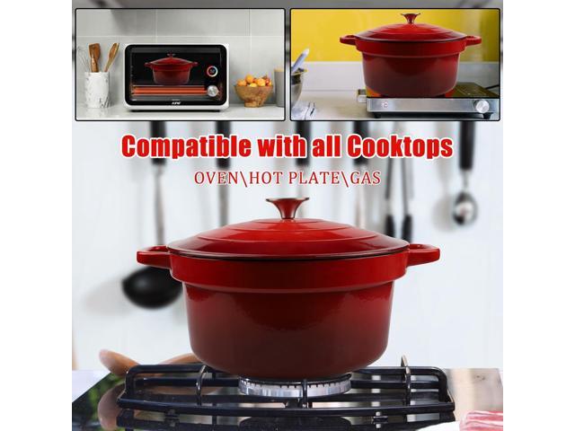 CUKOR 7QT Dutch Oven Pot With Lid, Ceramic Dutch Ovens for Sourdough Bread Baking, Enameled Cast Iron Bread Cooking Pot, Non-Stick, Oven Safe (10...