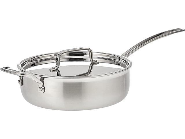 Cuisinart MCP33-24HN MultiClad Pro Stainless 3-1/2-Quart Saute with Helper and Cover Skillet, 3.5-Quart, Sauté Pan w/Helper & Cover