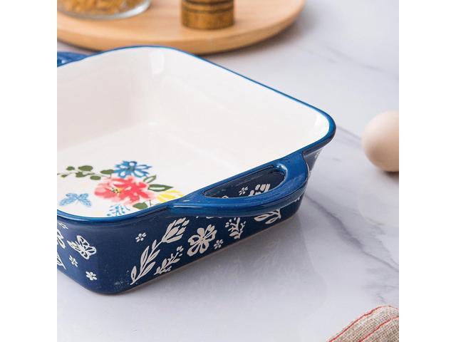 Wisenvoy 8x8 Baking Pan Brownie Pan Casserole Dish Ceramic Baking Dish Casserole Dishes For Oven Square Baking Pan