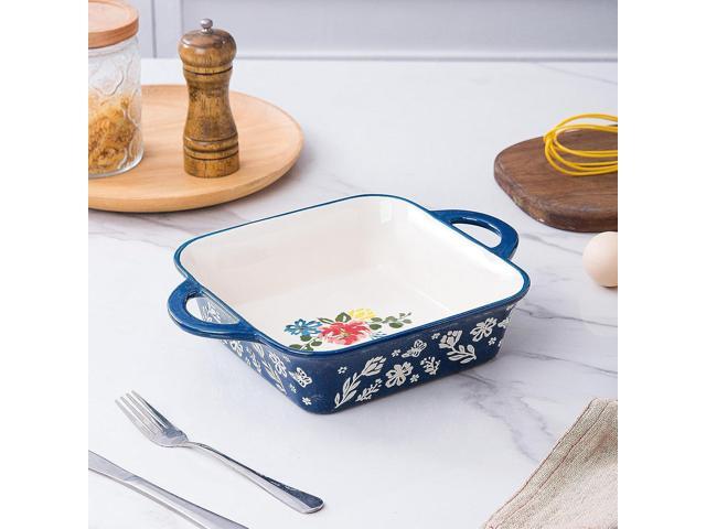 Wisenvoy 8x8 Baking Pan Brownie Pan Casserole Dish Ceramic Baking Dish Casserole Dishes For Oven Square Baking Pan