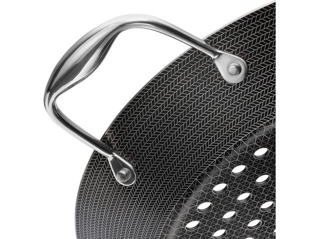 HexClad Hybrid Nonstick BBQ Grill Pan, Dishwasher-Friendly, BBQ and Oven-Safe Up to 900°F