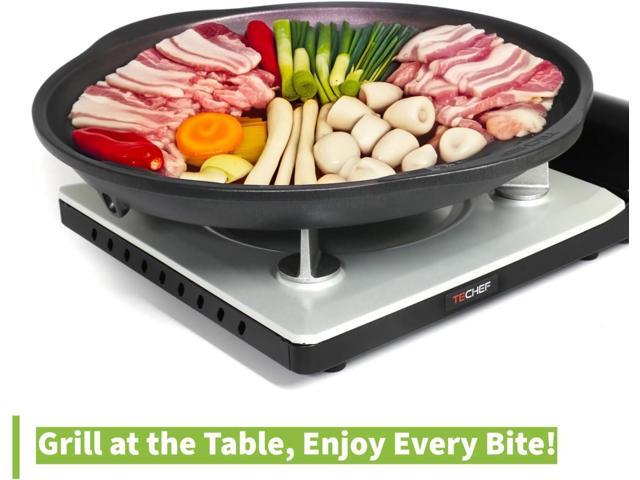 TECHEF - Stovetop Korean BBQ Non-Stick Grill Pan, Made in Korea (Purple)