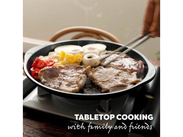 TECHEF - Stovetop Korean BBQ Non-Stick Grill Pan, Made in Korea (Purple)