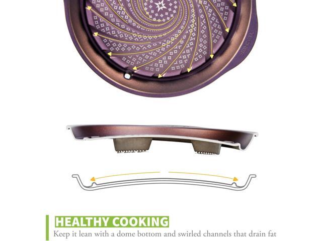 TECHEF - Stovetop Korean BBQ Non-Stick Grill Pan, Made in Korea (Purple)