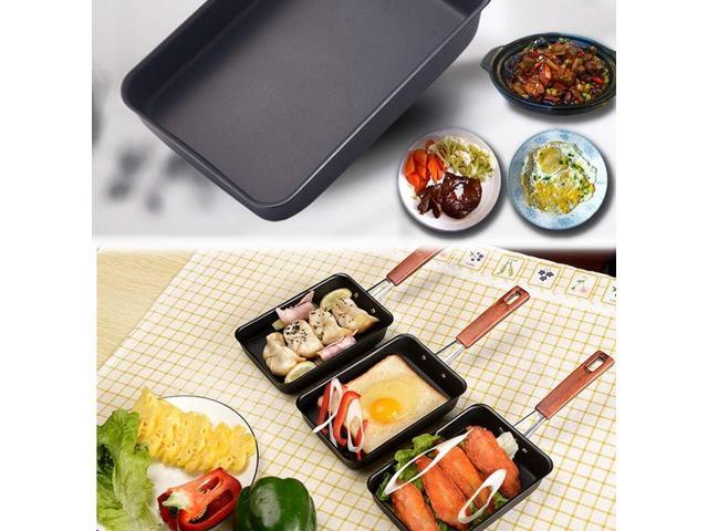 JapanBargain 1811, Japanese Tamago Egg Pan Iron Omelet Pan Tamagoyaki Omelette Pan Rectangle Frying Pan, Induction Cookware Pan, Made in Japan