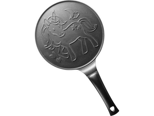CucinaPro Large 10' Unicorn Pancake Pan - Nonstick Skillet with Set of 6 Edible Food Markers for Decorating Pancakes, Aluminum, Electric and Gas...