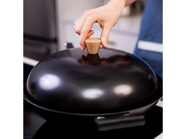 Joyce Chen 31-0066, 13.5-Inch Nonstick Steel Dome Lid for 14-Inch Wok Black