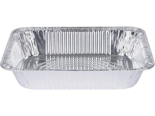 GUSTO [30 Count 9x13 Inch Aluminum Pans, Half-Size Deep Steam Foil Pans, Tin Pans Disposable - Pans for Baking, Cooking, Heating, Storing, and Food...