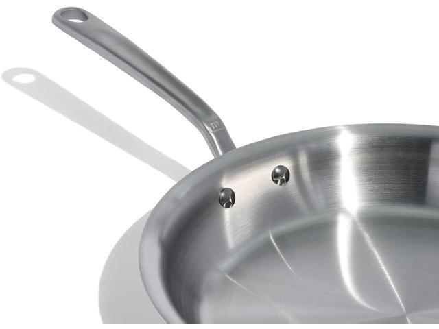 Made In Cookware - 12-Inch Stainless Steel Frying Pan - 5 Ply Stainless Clad - Professional Cookware - Crafted in Italy - Induction Compatible