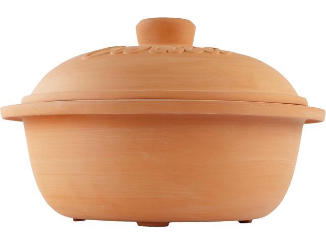 Eurita Clay Roaster, Non-Stick Dutch Oven, Versatile Cooking Vessel With Free Recipe Guide, 4 Quarts
