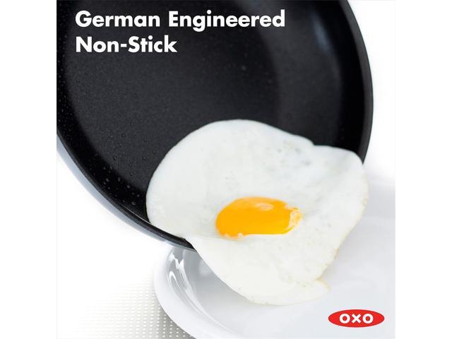 OXO Softworks Hard Anodized 28 cm Frying Pan Skillet, 3-Layered German Engineered Non-Stick Coating, Stainless Steel Soft-Touch Handle, Induction,...