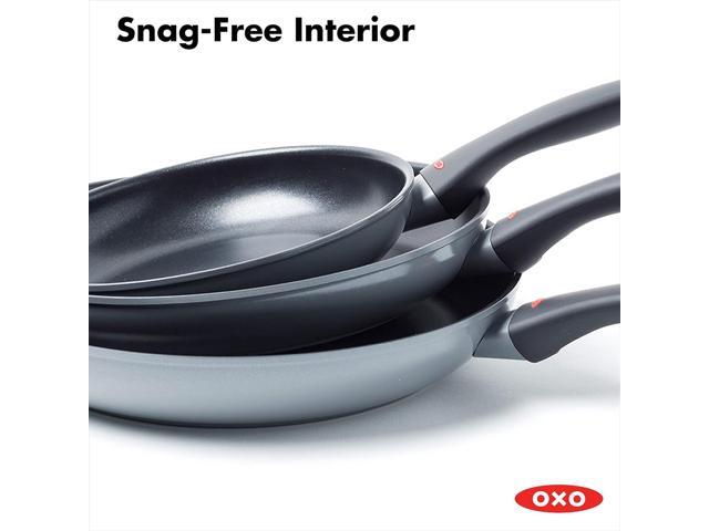 OXO Softworks Hard Anodized 28 cm Frying Pan Skillet, 3-Layered German Engineered Non-Stick Coating, Stainless Steel Soft-Touch Handle, Induction,...