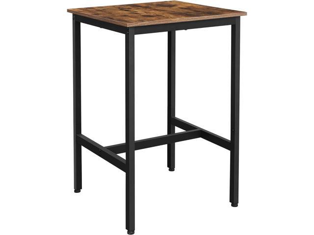 VASAGLE Bar Table, Small Kitchen Dining Table, High Top Pub Table, Bar Height Cocktail Table for Living Room Party, Sturdy Metal, 23.6 x 23.6 x.