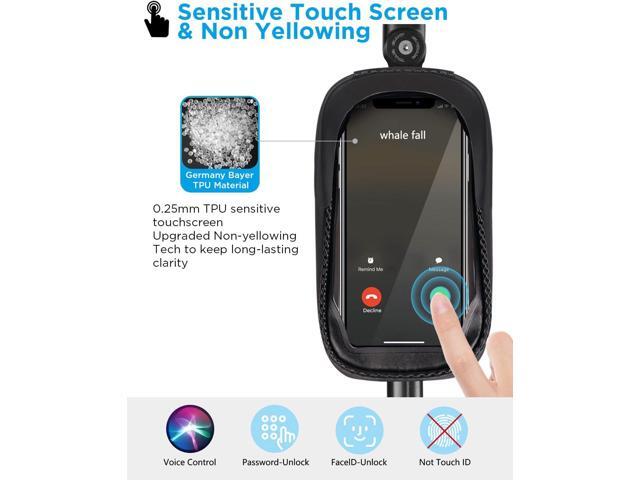 whale fall Hard Casing Bike Bag, Bike Accessories, Never Deform/Waterproof, Bike Phone Holder Bike Phone Mount with 0.25mm Sensitive TPU...
