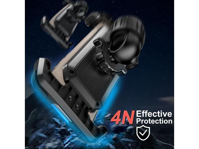 Bike Phone Holder, Motorcycle Phone Mount, 2025 Upgrade Bicycle Phone Holder, Electric Scooter Ebike Cell Phone Handlebar, Phone Holder for Bike,...