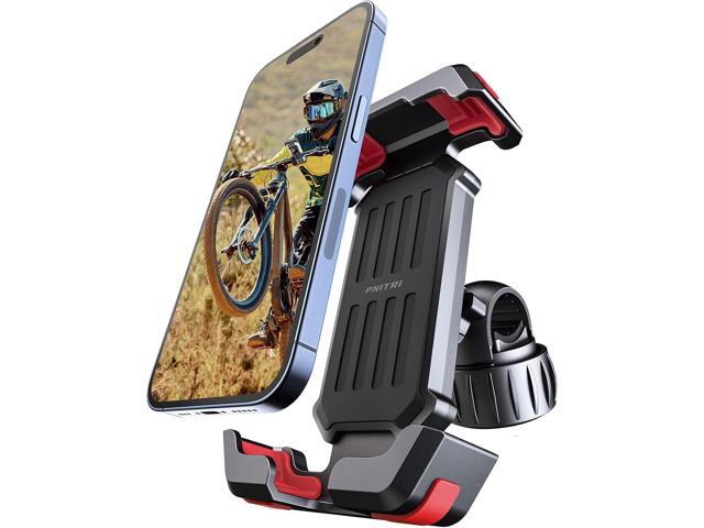 Bike Cell Phone Holder, Bike Handlebar Phone Mount [2024 Upgraded 3S Quick Install] Motorcycle Phone Mount, for iPhone Bike Mount, Bicycle Phone...