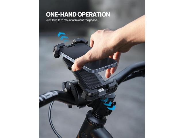 Bike Motorcycle Phone Holder Mount - [2025 Quick Release] Bike Phone Holder Handlebar Clamp, Bicycle Scooter Phone Clip for iPhone 16 15 14 13 12...