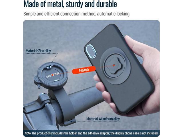 Bike Phone Mount,Motorcycle Phone Holder with Universal Adapter,Out Front Bicycle Handlebar Mount for Mountain Road EBike,Scooter,Moto,MTB,Quick...