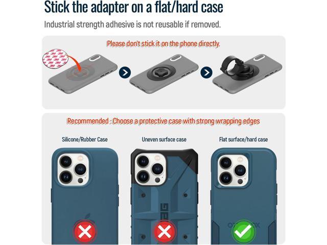 Bike Phone Mount,Motorcycle Phone Holder with Universal Adapter,Out Front Bicycle Handlebar Mount for Mountain Road EBike,Scooter,Moto,MTB,Quick...