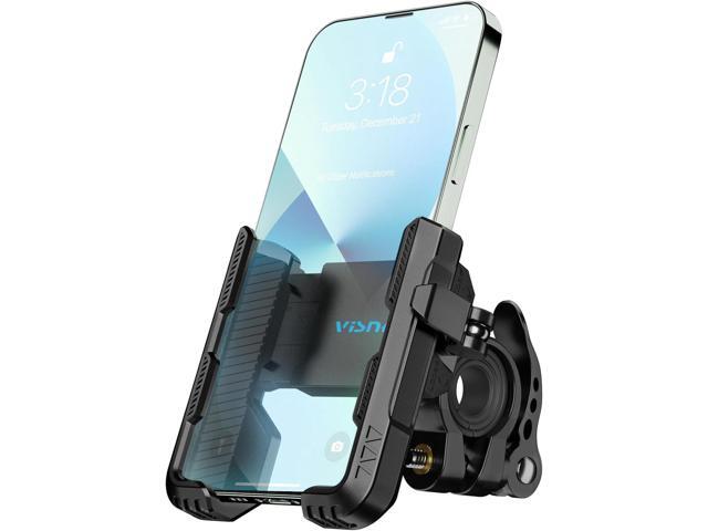 New Upgraded Bike Phone Mount Holder Two Connectors Quickly Lock and Release,360°Rotatable Bicycle Motorcycle Scooter Accessories Handlebar Phone...