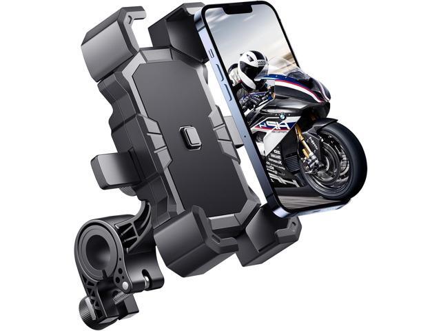 Bike Phone Holder Handlebar,Motorcycle Phone Mount,ATV Cell Phone Clamp,Scooter Phone Clip for iPhone 15 Pro Max14 13 12plus, Samsung S24Ultra S23...