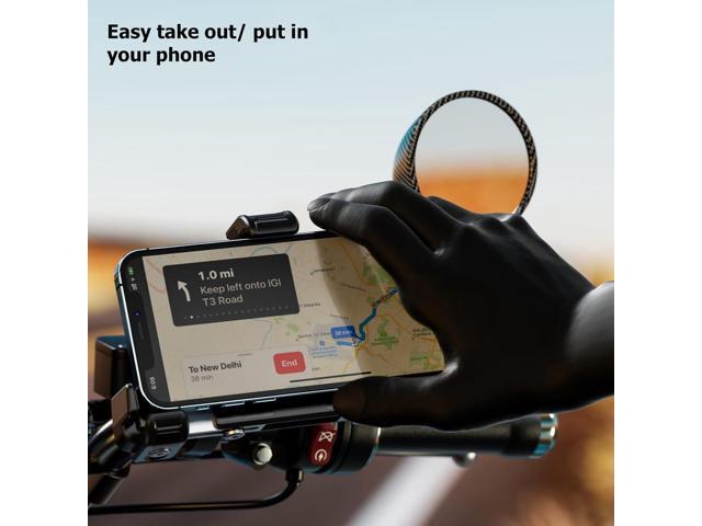 Kewig Motorcycle Phone Mount with Vibration Dampener & Not Block Camera, Safely Anti-Theft Motorycle Phone Holder Handlebar Cellphone Mount for...