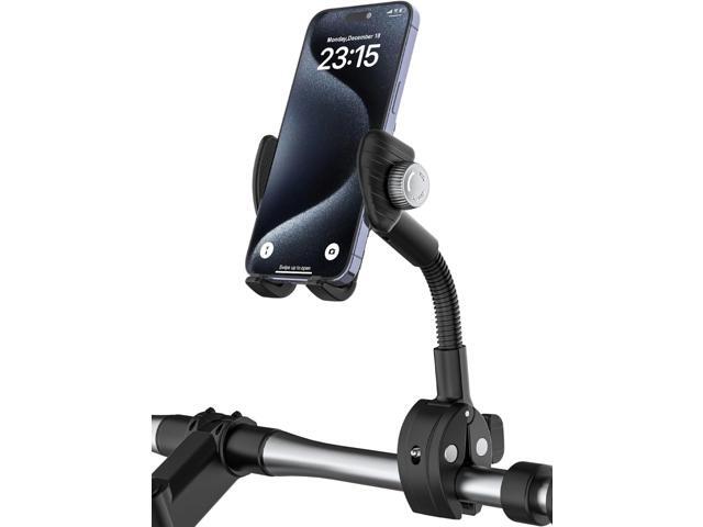 Gooseneck Phone Holder for Bike, [Flexible Arm] Motorcycle Phone Holder, Electric Bike Cell Phone Mount for iPhone 16 Pro Max/Plus, 15 Pro Max,...