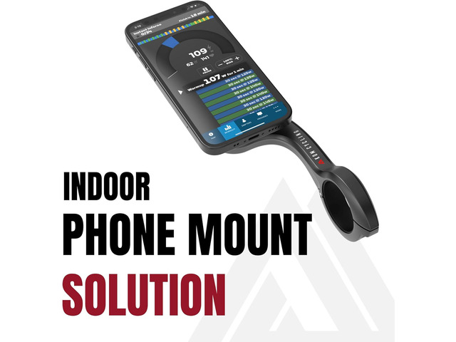KOM Cycling Indoor Phone Mount Adapter for MagSafe Devices - Attach Your MagSafe iPhone to Any Bike Mount Compatible with Garmin or Wahoo (MagSafe)