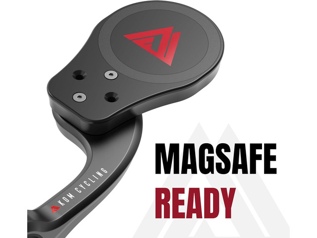 KOM Cycling Indoor Phone Mount Adapter for MagSafe Devices - Attach Your MagSafe iPhone to Any Bike Mount Compatible with Garmin or Wahoo (MagSafe)
