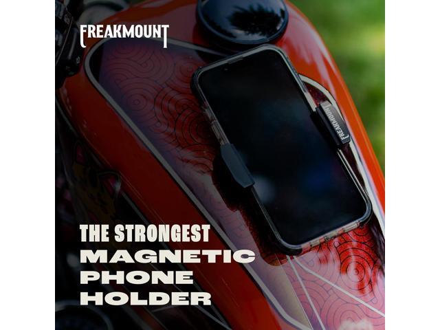FREAKMOUNT 2.0 Magnetic Motorcycle Phone Mount - Compatible with Harley Davidson - Premium Billet Aluminum Holder for Gas Tank, High-Speed Magnet...