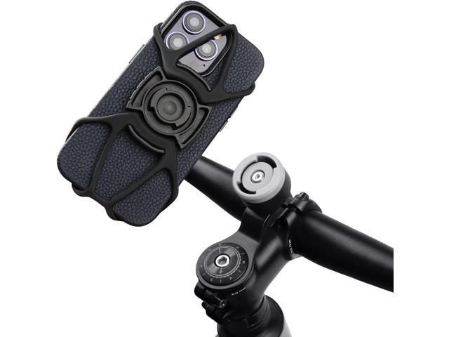 WALLFID Bike Phone Mount for Stem Mounting 4.7'-7.2' Cell Phones, Aluminum Alloy Strong Ultra Light Phone Mount for Bicycle, Designed for Road...